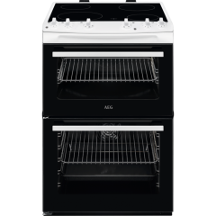AEG CCX6501ACW White 5000 series SurroundCook Cooker with Ceramic Hob