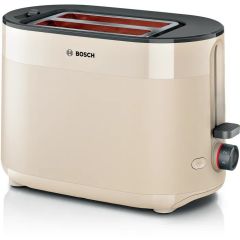 Bosch TAT2M127GB Beige Compact Toaster, Mymoment 2 Slice