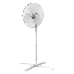 Igenix DF1655 Pedestal Fan, 3 Speed, 16 Inch, White 