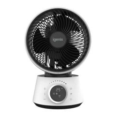 Igenix IGFD4009W White Air Circulator Turbo Fan, 32 Wind Speeds, 9 Inch