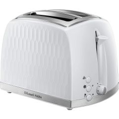 Russell Hobbs 26060 White Honeycomb 2 Slice Toaster