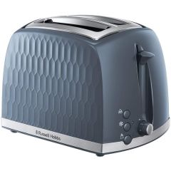 Russell Hobbs 26063 Grey Honeycomb 2 Slice Toaster