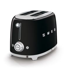 Smeg TSF01BLUK Black Two Slice Toaster 