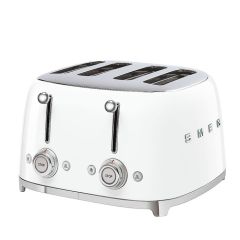 Smeg TSF03WHUK White Four Slice Toaster 