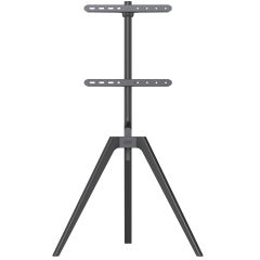 TTAP TRIPOD-BLACK Black Tripod Easel Style TV Stand with VESA Mount