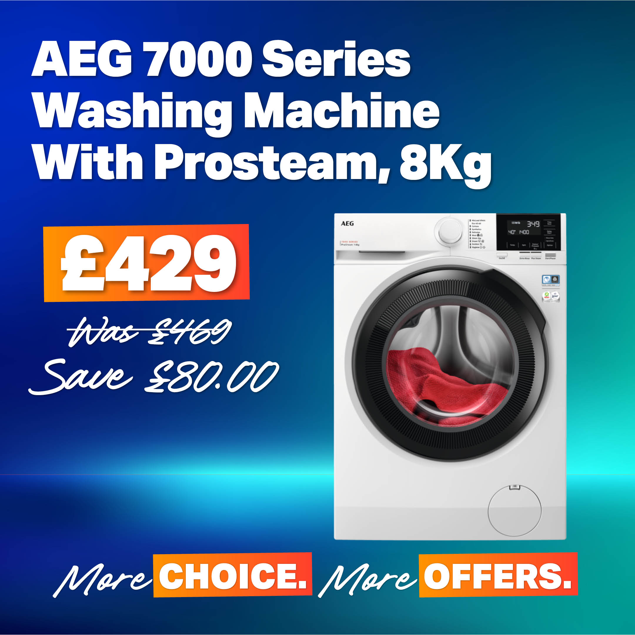 Washing Machines | More Choice. More Offers.